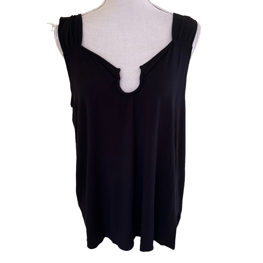 torrid Black Knit "Super Soft" Front Detail Tank Top 2X